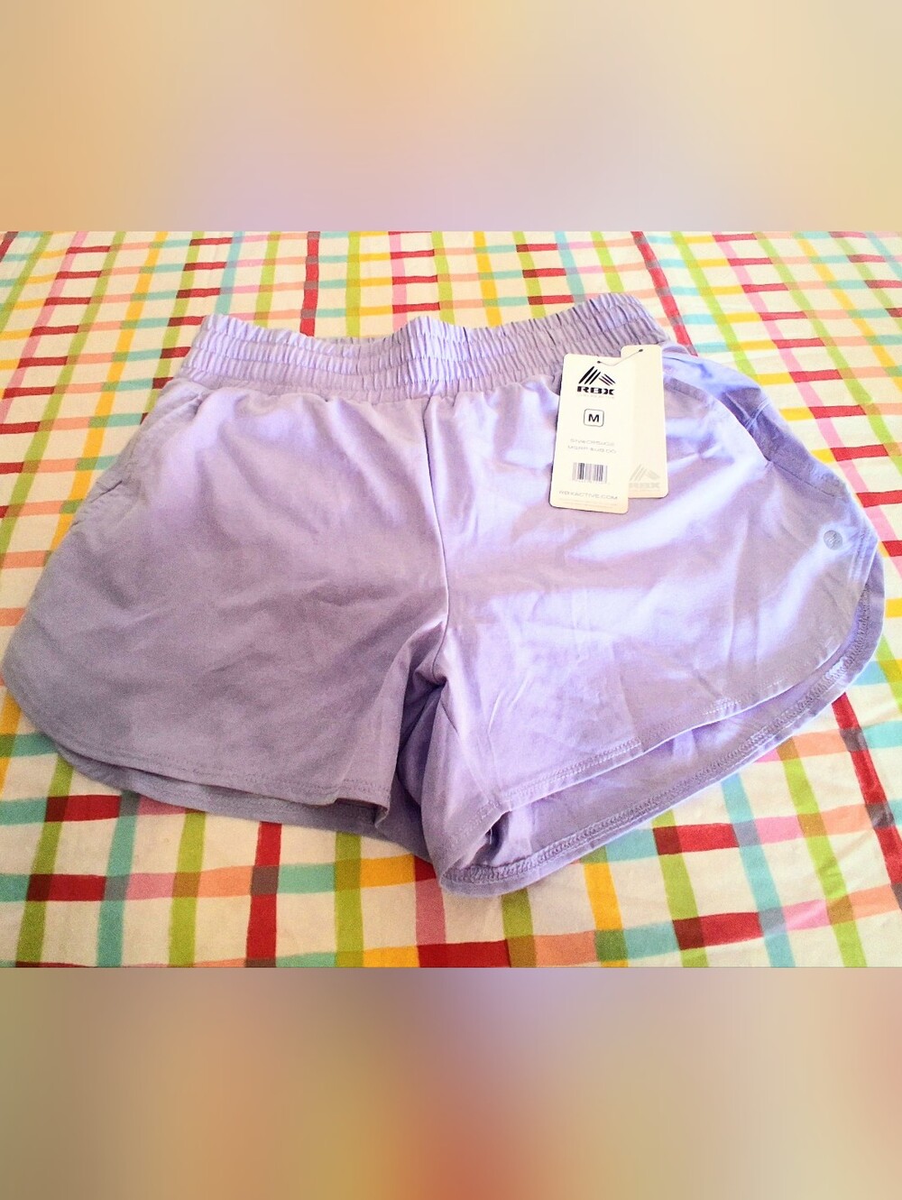 NWT Ladies Lavendar Athletic Shorts By RBX, Sz M, XL    MSRP $48.00 - Picture 11 of 11